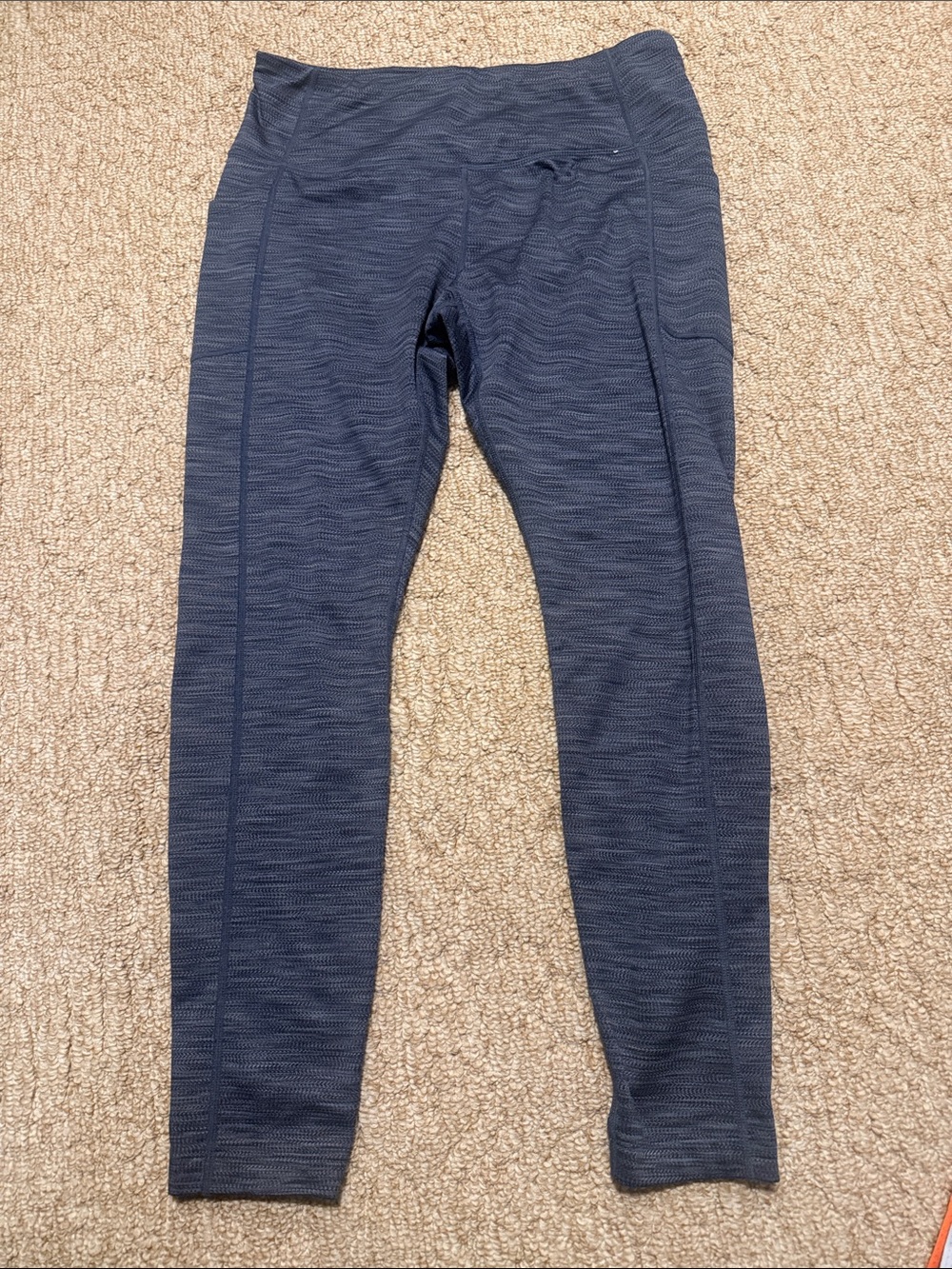 Mondetta Women's Heathered Navy/Gray Leggings